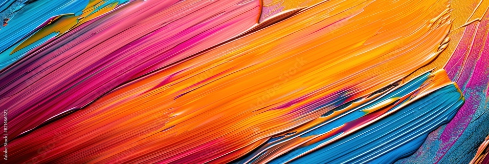 Abstract Texture Background With Vibrant, Dynamic Paint Strokes, Abstract Texture Background