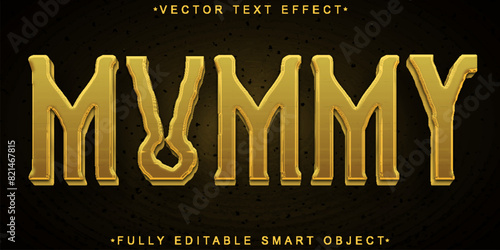 Mummy Vector Fully Editable Smart Object Text Effect