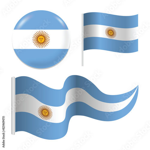 ARGENTINA FLAG SET