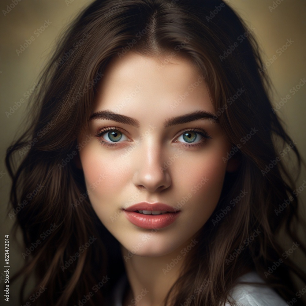 Portrait of a beautiful woman, fashion model. Portrait of a beautiful woman, fashion model.