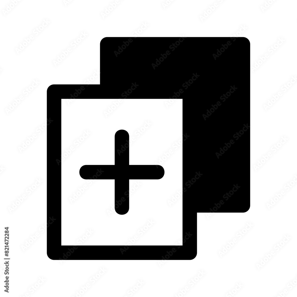 Fototapeta premium Add Layer Icon Vector Symbol Design Illustration