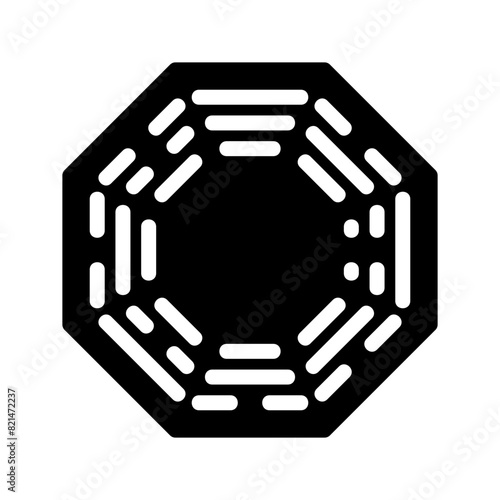 I Ching Icon Vector Symbol Design Illustration
