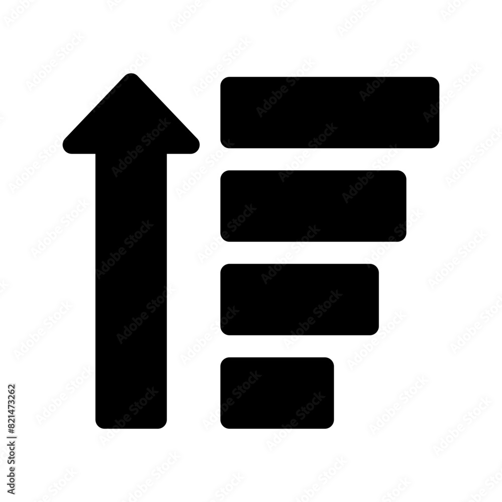 Sort Icon Vector Symbol Design Illustration