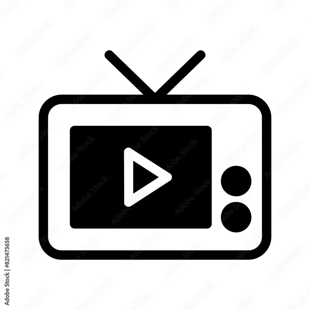 Tv Icon Vector Symbol Design Illustration