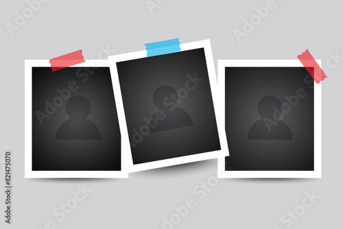 Vector illustration Collection Photo booth picture frames
