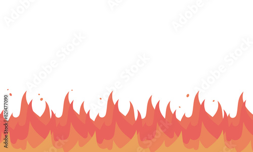 燃える背景