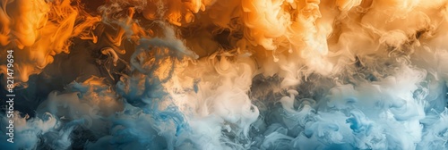 Abstract Texture Background With Dynamic, Swirling Smoke Patterns, Abstract Texture Background © AICraft