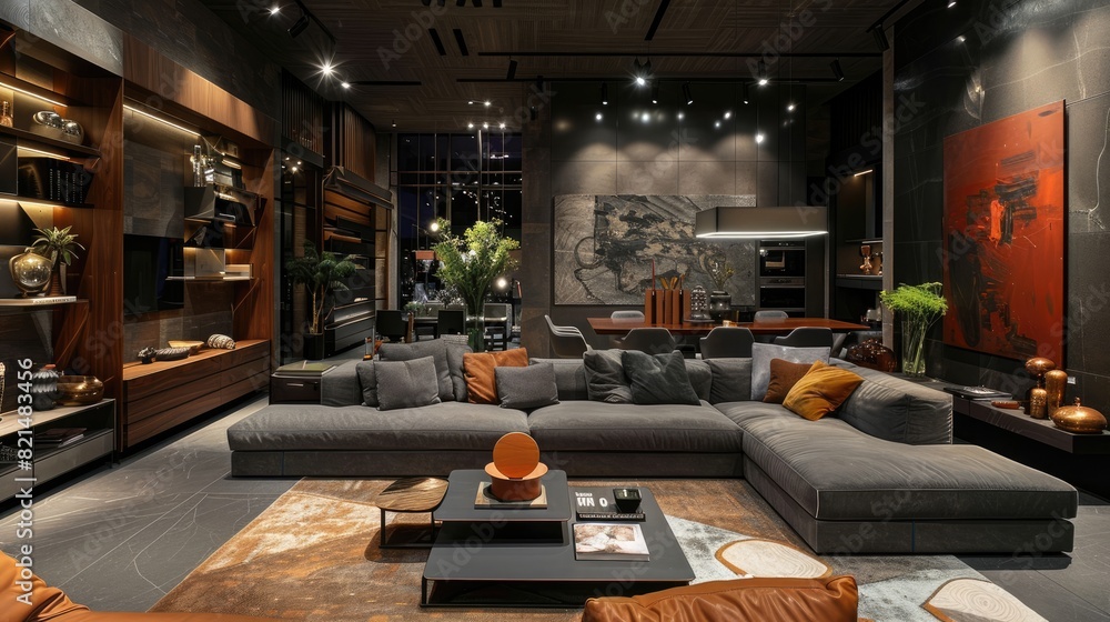 Modern sophisticated living room interior style Modern sophisticated living room interior style