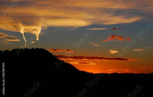 Interesting sunset near Hesperus, Colorado photo