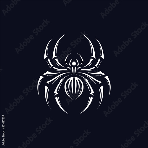 Spider symbol logo design silhouette Insect Arthropod