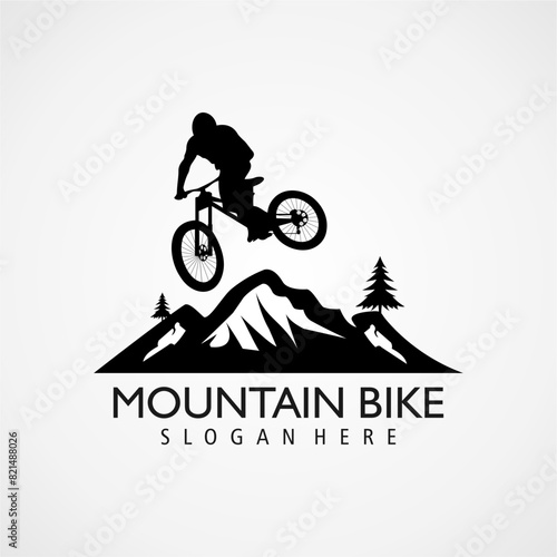 bike mount logo vector template illustration design