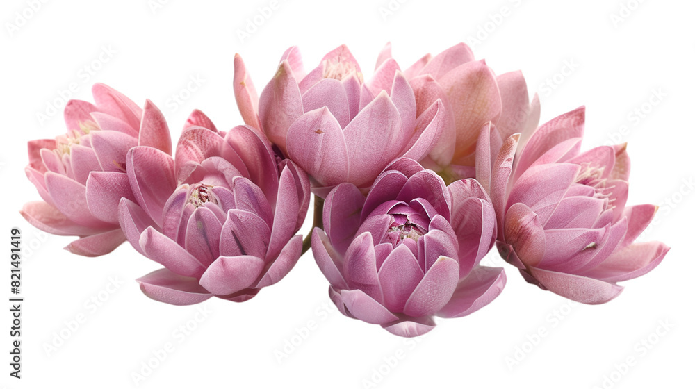 Tranquil Blooms: A Close-Up of Delicate Pink Water Lilies Tranquil Blooms: A Close-Up of Delicate Pink Water Lilies