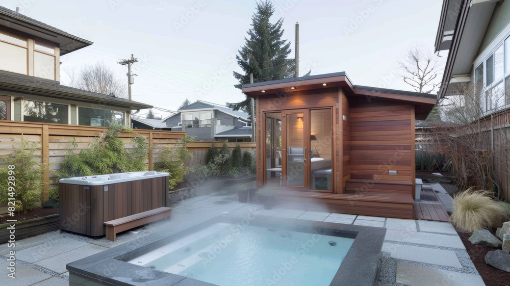 backyard sauna and cold plunge backyard sauna and cold plunge