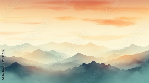 illustration watercolor mountains multicolored wallpaper background