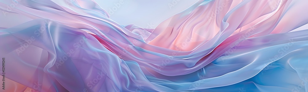 Obraz premium An elegant abstract background of purple waves with a silk-like texture.