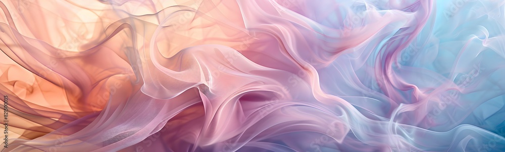 Fototapeta premium An elegant abstract background of purple waves with a silk-like texture.