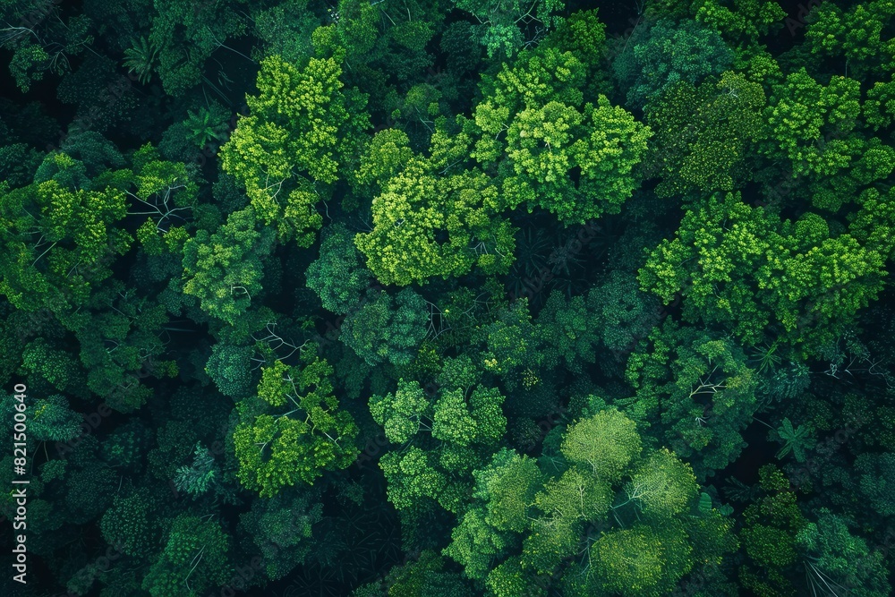 Aerial view of nature green forest and tree. Forest ecosystem, texture of green forest from above.Nature conservation concept.Natural scenery tropical green forest - generative ai Aerial view of nature green forest and tree. Forest ecosystem, texture of green forest from above.Nature conservation concept.Natural scenery tropical green forest - generative ai