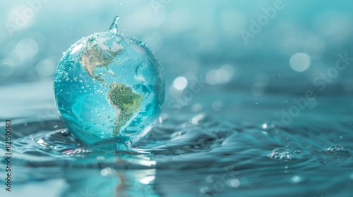 World Water Monitoring Day Concept. Background for World Environment Day and World Water Day