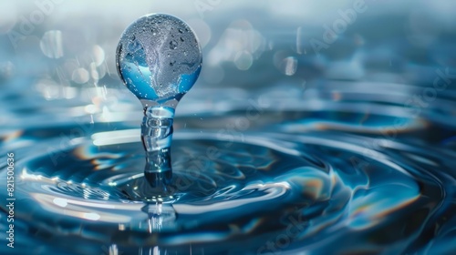 Wallpaper Mural World Water Monitoring Day Concept. Background for World Environment Day and World Water Day Torontodigital.ca