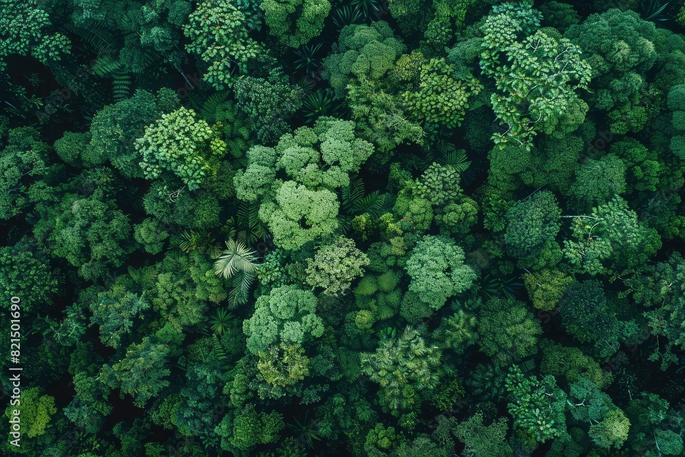 Aerial view of nature green forest and tree. Forest ecosystem, texture of green forest from above.Nature conservation concept.Natural scenery tropical green forest - generative ai Aerial view of nature green forest and tree. Forest ecosystem, texture of green forest from above.Nature conservation concept.Natural scenery tropical green forest - generative ai