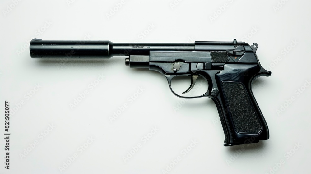 pistol with silencer pistol with silencer