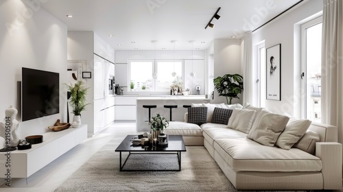 Modern elegant living room interior design composition  © Faisal