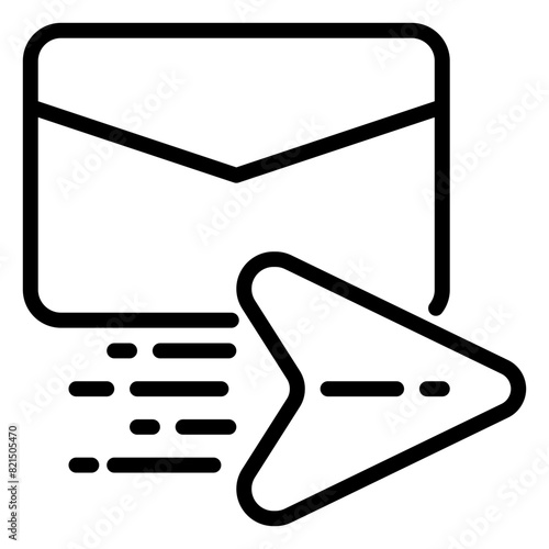 Send icon, line icon style