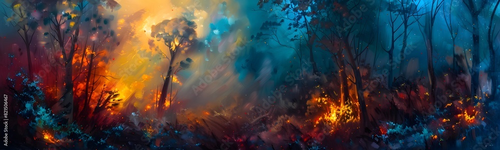 Obraz premium abstract blaze fire flame texture for banner background