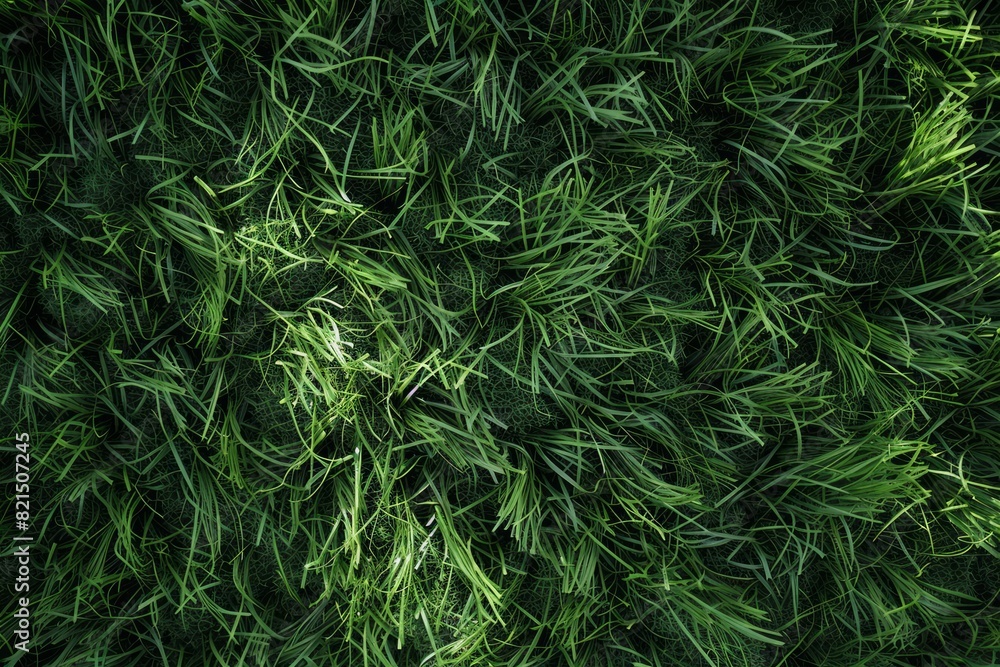 Vibrant green grass field in close perspective. Serene, natural scenery concept Vibrant green grass field in close perspective. Serene, natural scenery concept