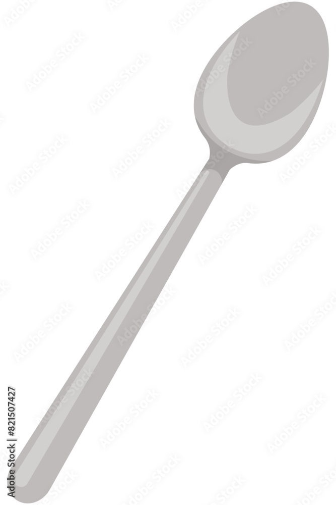 Metal spoon flat icon isolated on white background. Metal spoon flat icon isolated on white background.