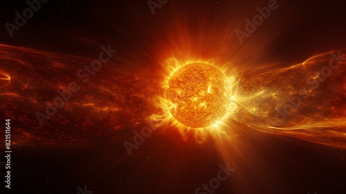 A flash in the sun in the plasma.