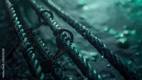 Wallpaper Mural A green wire with a green background Torontodigital.ca