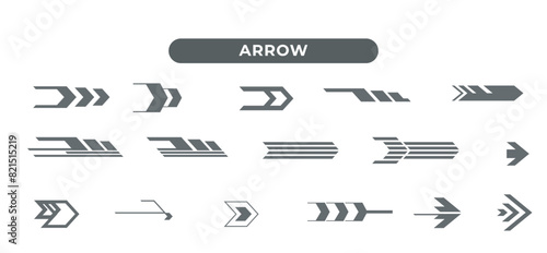 a set of arrows with arrows pointing to the left