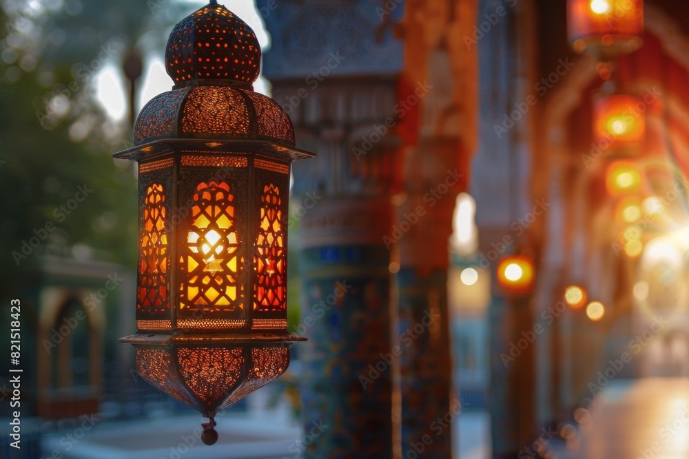 Islamic Lantern lights Ramadan Background Islamic Lantern lights Ramadan Background
