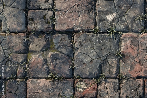 Closeup of cracked  weathered stone surface. Textural  natural material concept