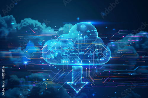 Data cloud solutions and cloud computing integrated on CPU & circuit board hardware. Data transfers coming out of processor.