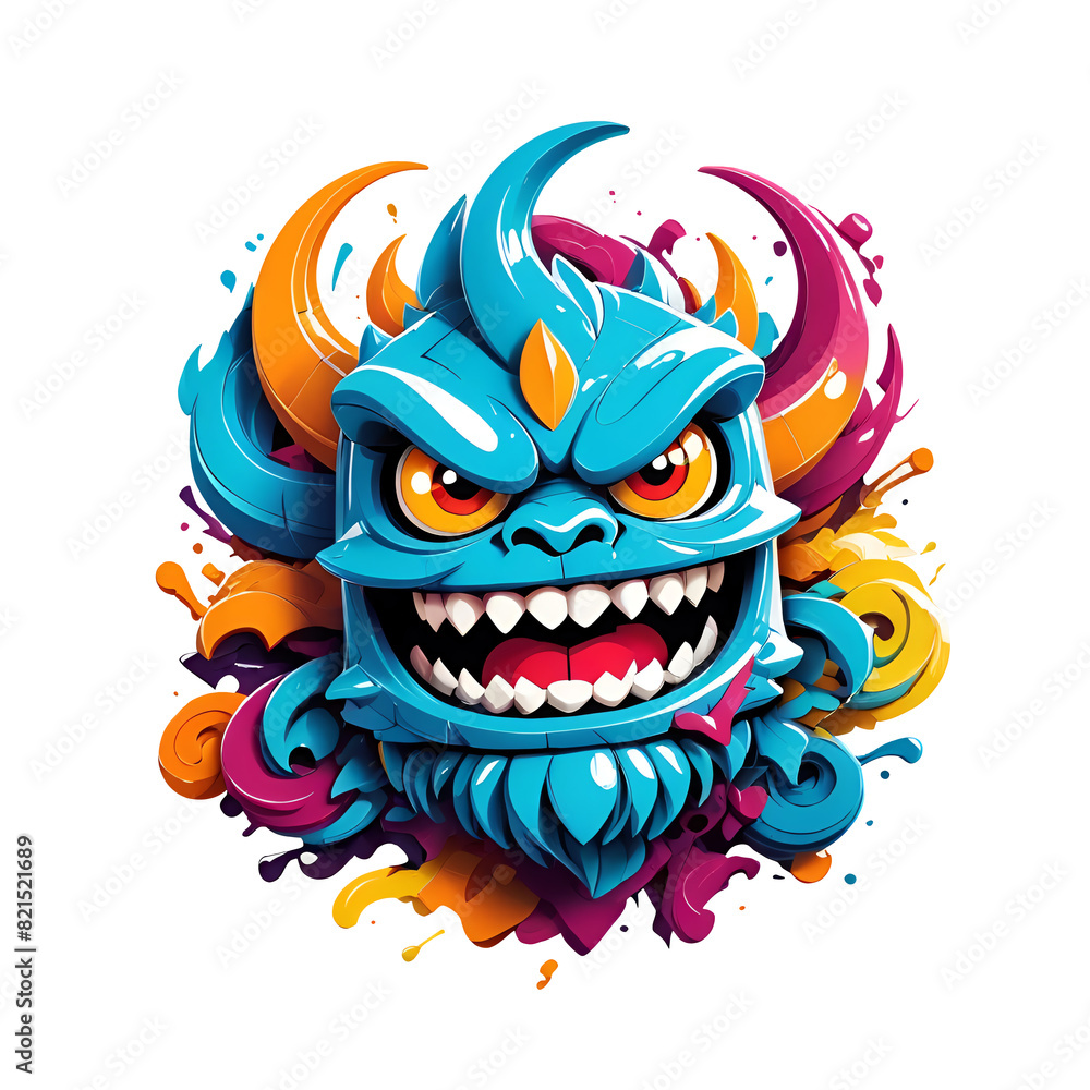 graffiti abstract monster scales logo graffiti abstract monster scales logo