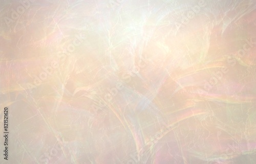 Mother of pearl texture closeup beige color. Gemstone pearlescent empty background. photo