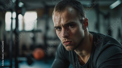portrait of a man in a gym