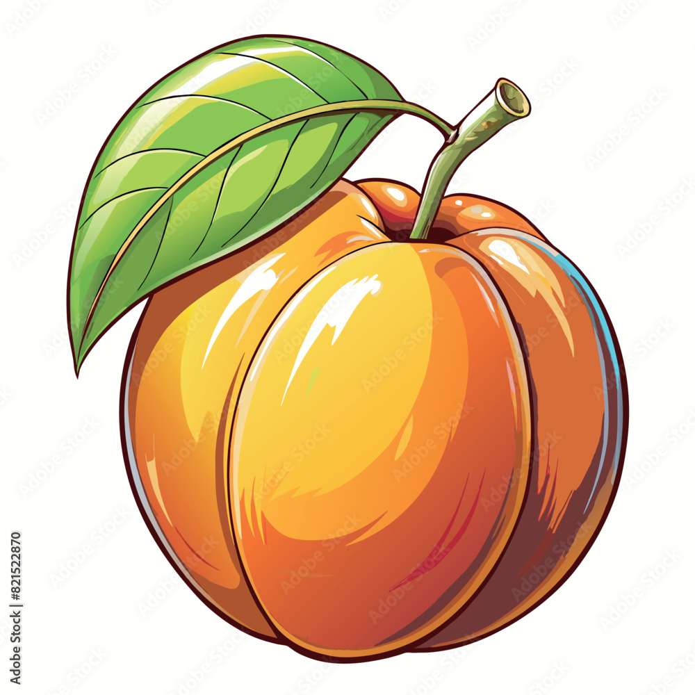 Apricot cartoon vector Illustration flat style artwork concept Apricot cartoon vector Illustration flat style artwork concept