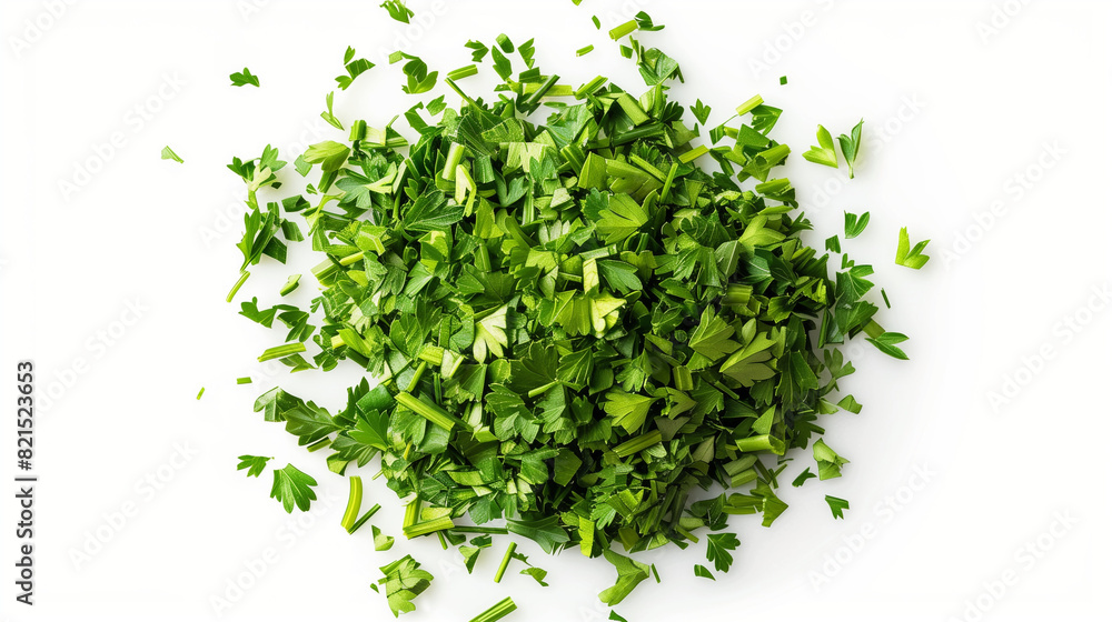 Naklejka premium fresh green grass herbs isolated on white