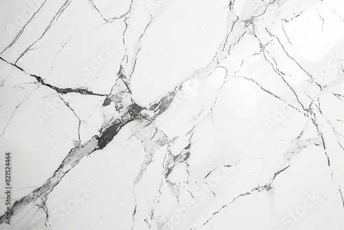 Cracked and pitted white marble wall. Weathered surface concept