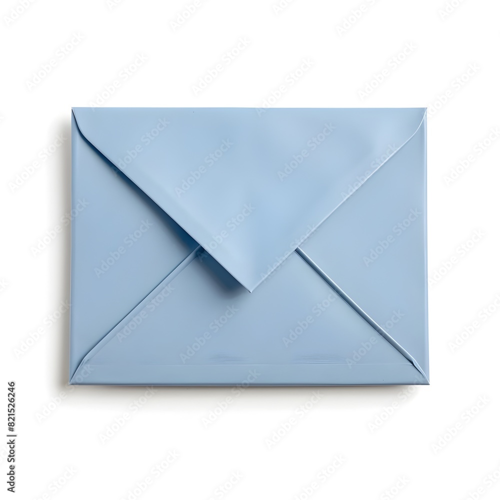 Envelope on Minimalist White Background for Email and Communication Concepts