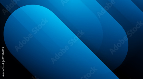 Modern dark blue abstract background. Shiny blue gradient diagonal geometric shape. Minimalist design. Futuristic concept. Suit for poster, website, brochure, presentation, flyer, cover, backdrop