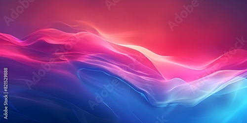 Abstract Background, Chromatic Waves A Vivid Red and Blue Abstract Composition, Gradient Red and Blue Abstract Masterpiece