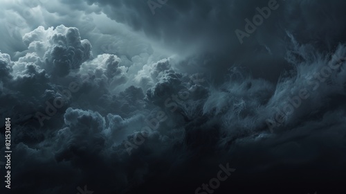 isolated object, epic, dark, threatening clouds photo