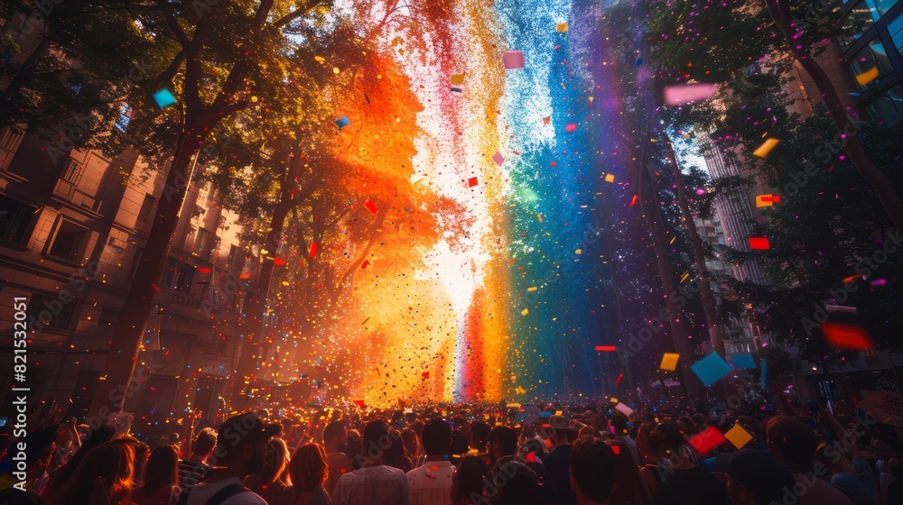 LGBTQA+ , LGBT : A close-up photo of a person's eye with a rainbow contact lens, symbolizing individuality and self-expression. LGBTQA+ , LGBT : A close-up photo of a person's eye with a rainbow contact lens, symbolizing individuality and self-expression.