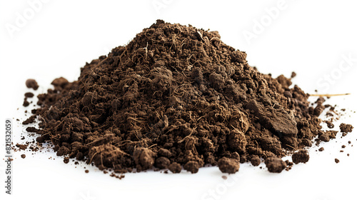 Wallpaper Mural pile of soil isolated on white Torontodigital.ca
