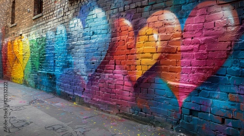 LGBTQA+ , LGBT : A close-up photo of a person's eye with a rainbow contact lens, symbolizing individuality and self-expression.