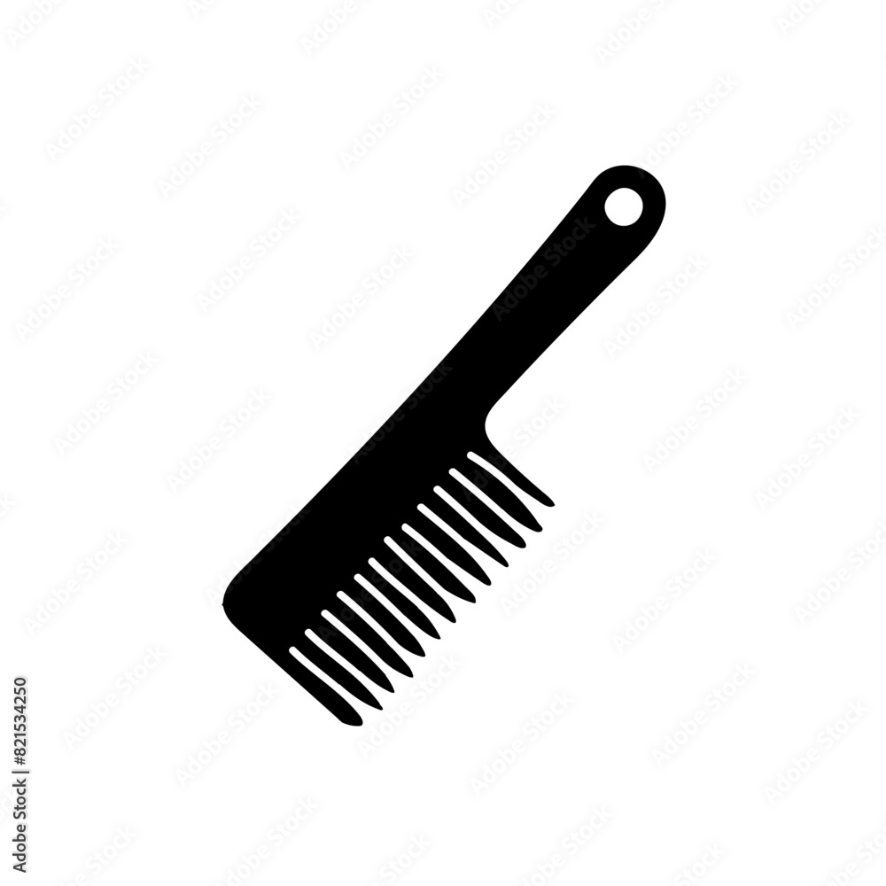 Hair comb black hand drawn icon Hair comb black hand drawn icon